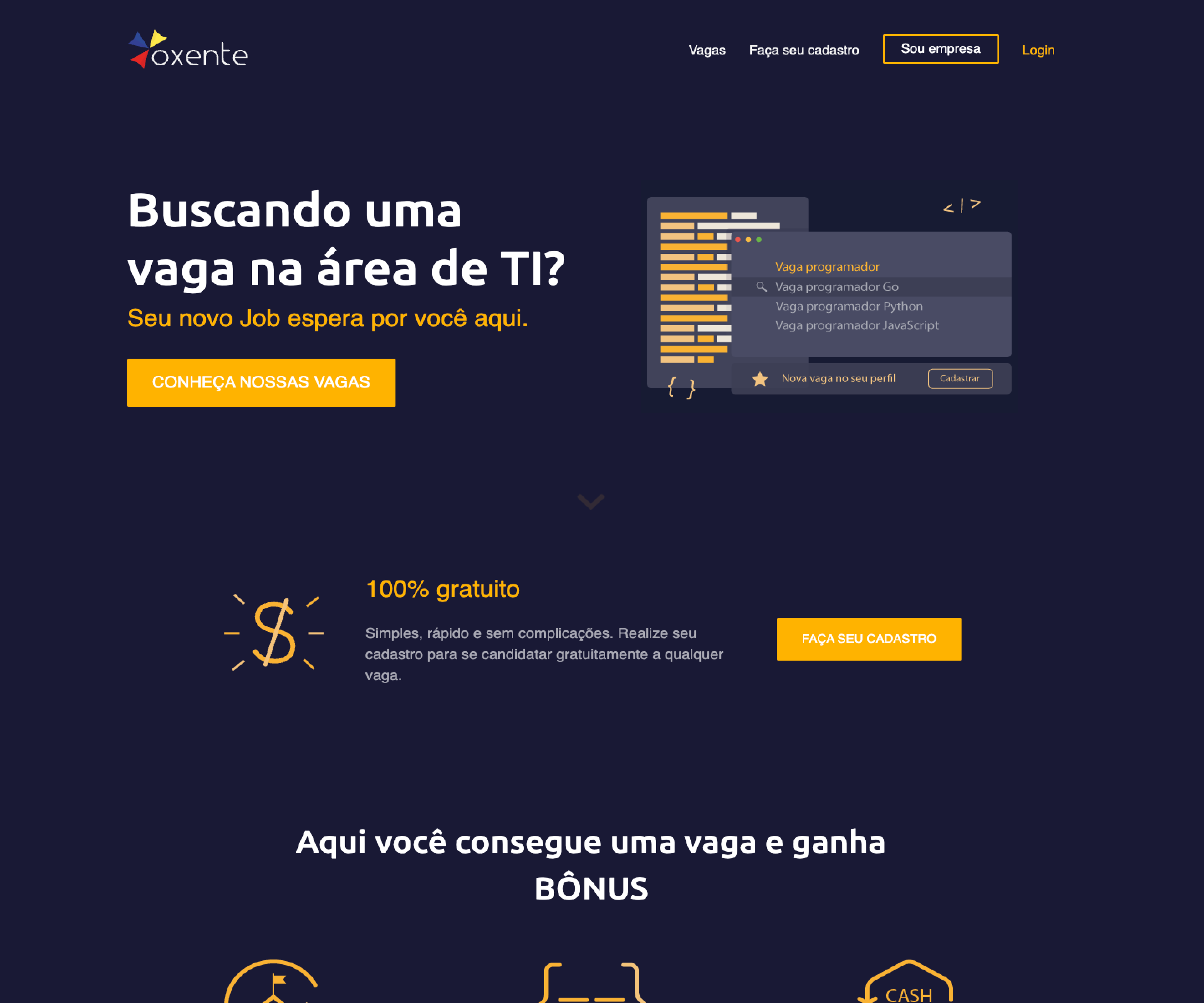 Trabalho realizado para criação de site e serviços de UX Design